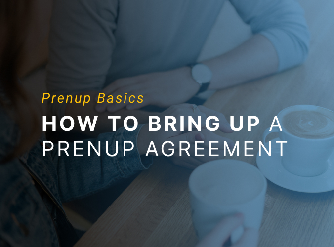 how to bring up a prenup